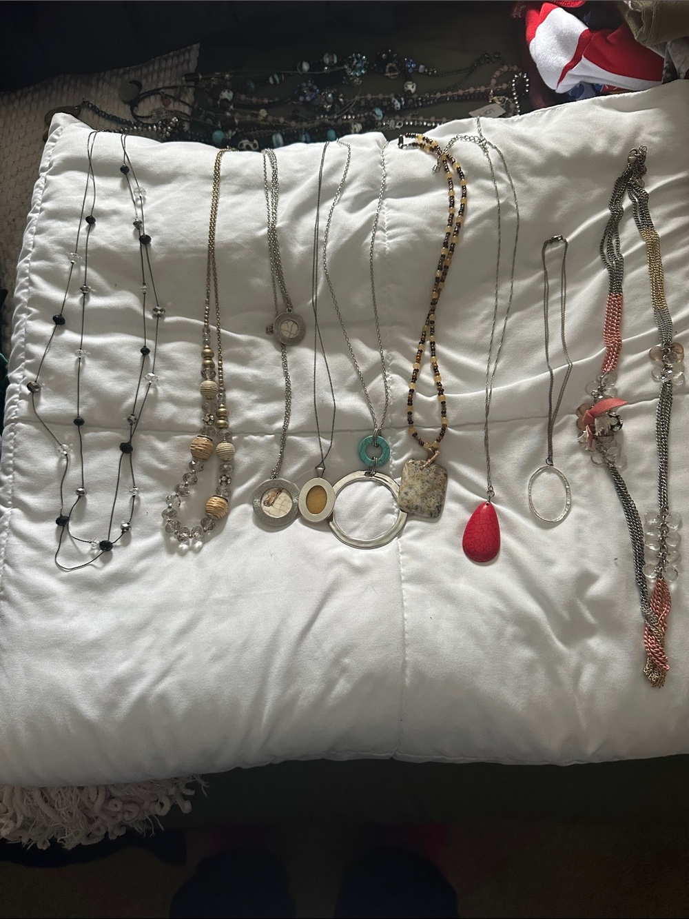 Mixed Silver-Tone and Gold-Tone Women's Necklace Collection